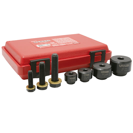 Jgo sacabocados p/laminas 7pz