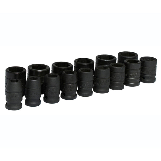 Jgo dados imp 1/2" 6pt mm 15pz