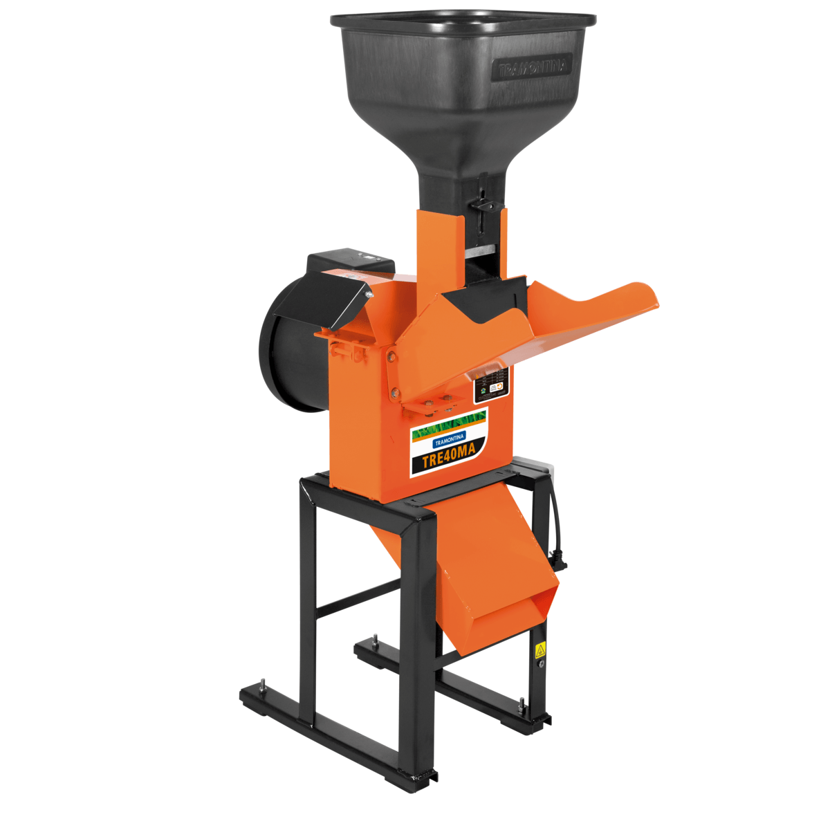 Triturador Forrajero Eléctrico Tramontina TRE40MA con Motor de 2 hp Bivolt y Salida Lateral, llave selectora de tension 127v/220v.