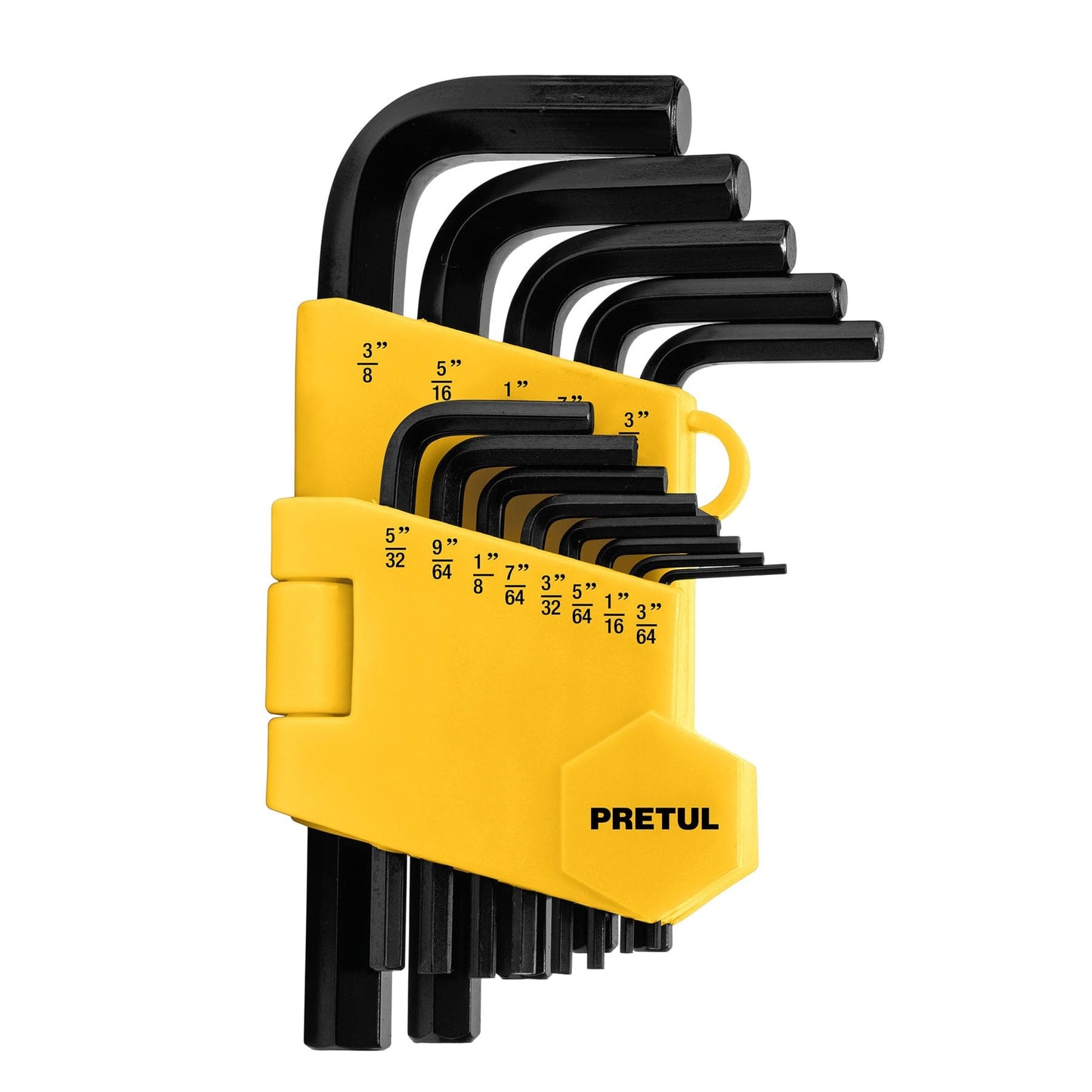 ALL-13P-P Juego de 13 llaves bristol en pulgadas con organizador, Pretul