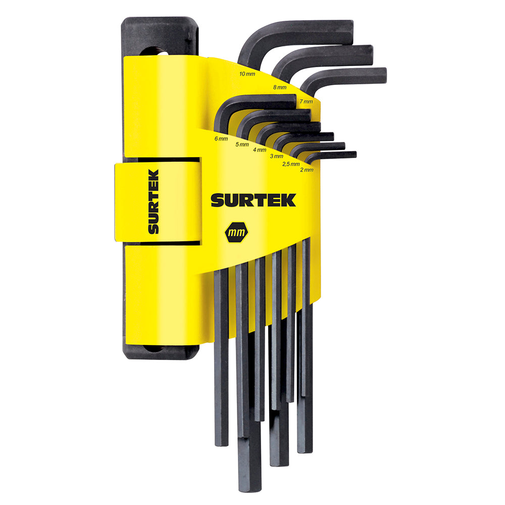 Jgo llaves hex LXL mm 9pz rack