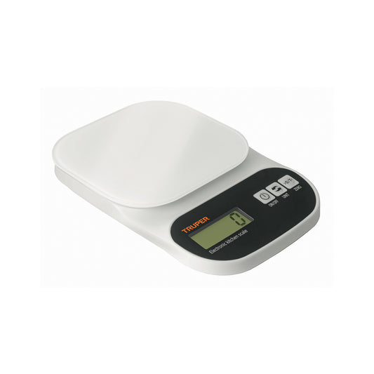 BASE-5EC Báscula digital base de vidrio para cocina, capacidad 5kg