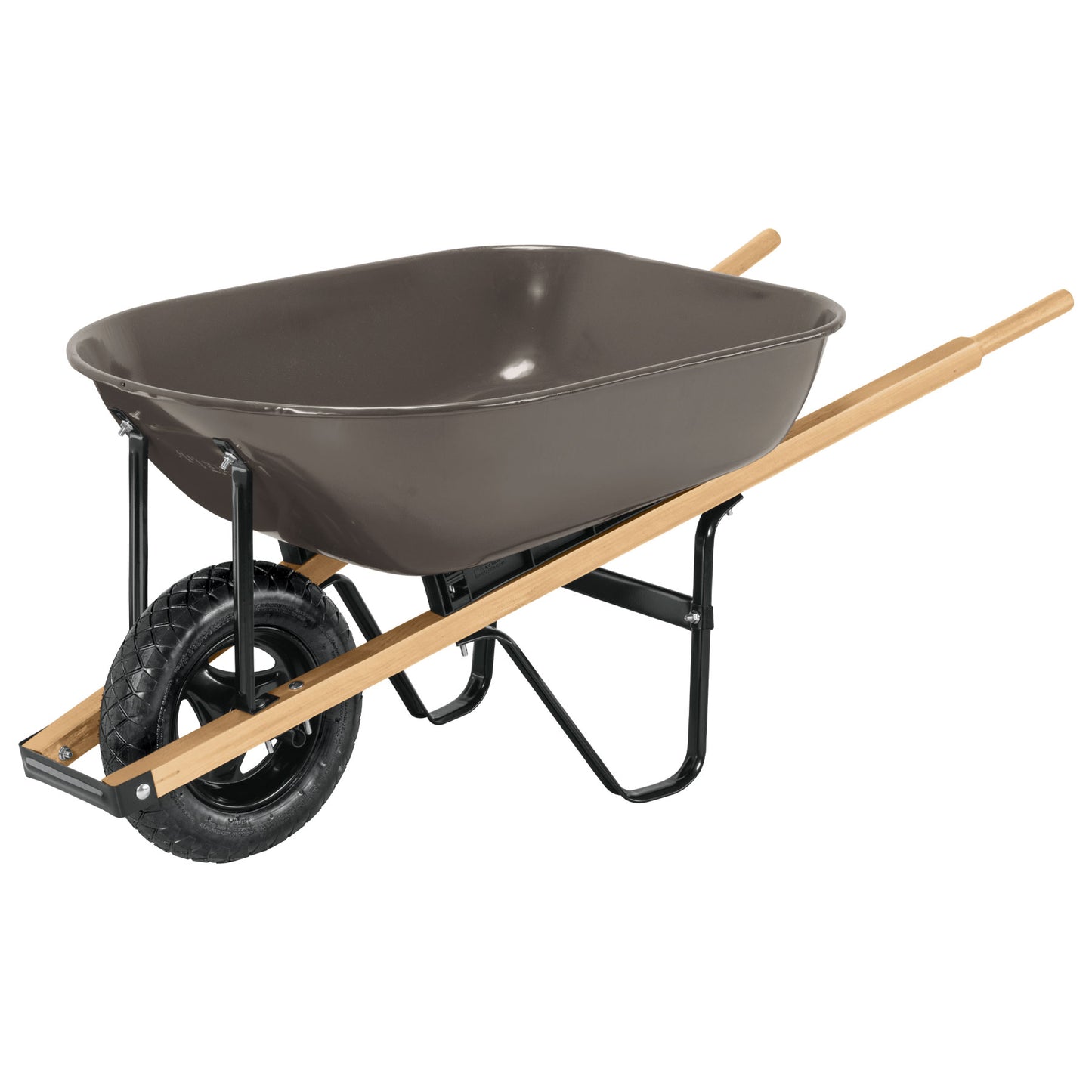 CAP-5WNDG Carretilla 5.5 ft3, mgos/madera 1-1/2", rueda neumática reforzada, Pretul