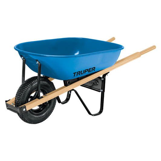 CAT-50WD Carretilla 5.5 ft3, mgos/madera 1-3/4", rueda neumática reforzada