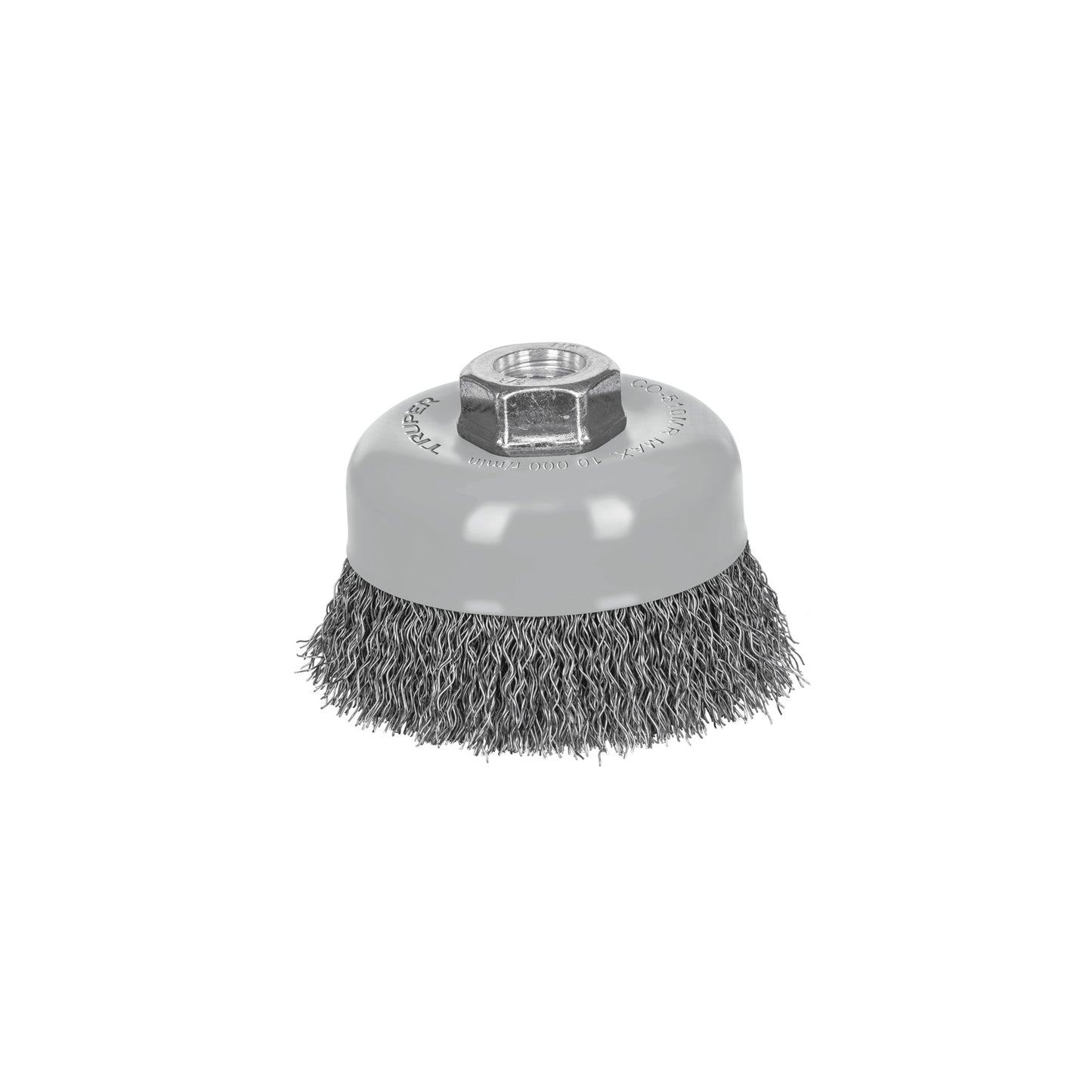 CO-510MR Carda de copa, alambre ondulado fino, 4', Multi rosca"