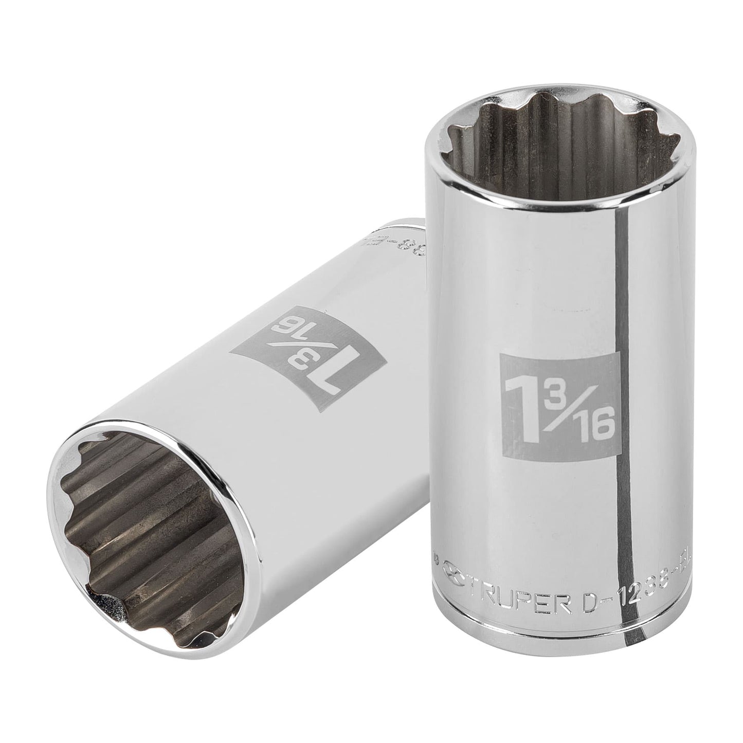 D-1238-EL Dado largo de 12 puntas, cuadro 1/2' de 1-3/16'"