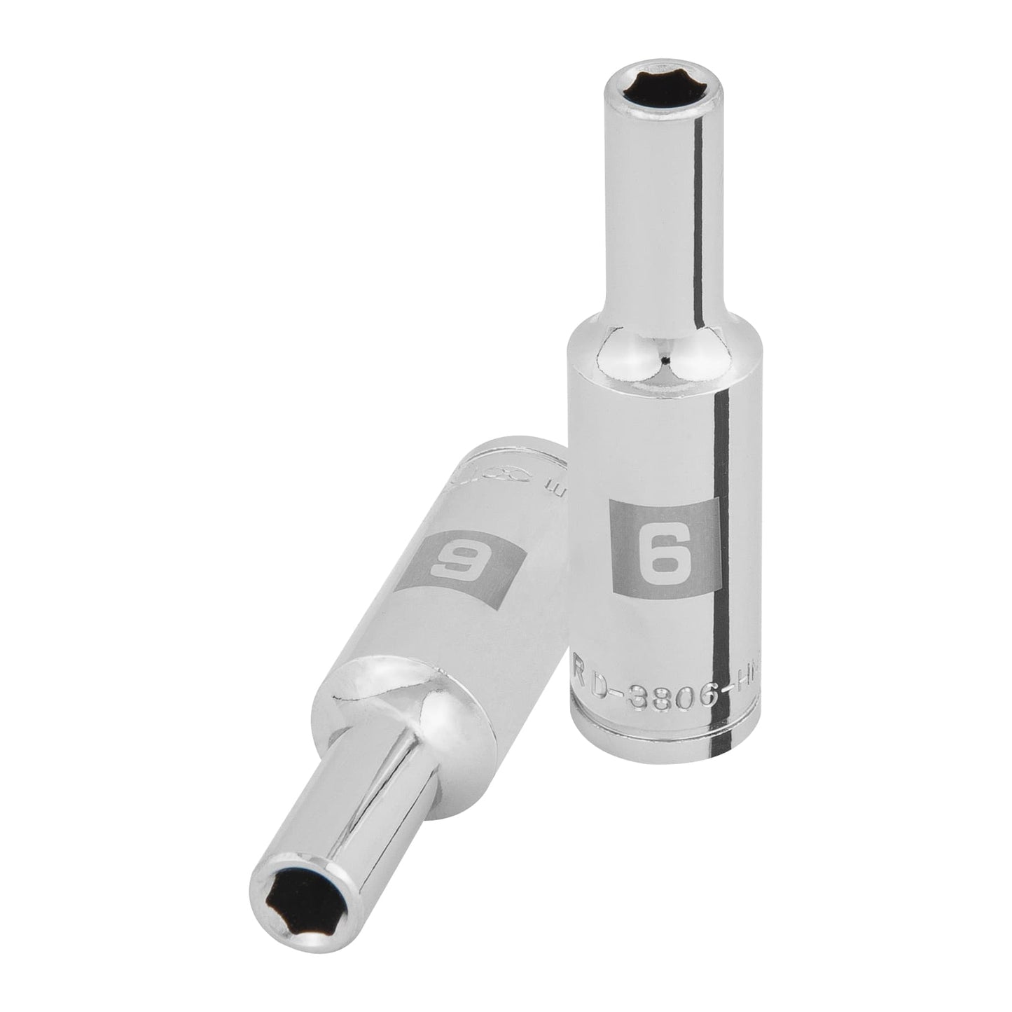 D-3806-HM-L Dado largo de 6 puntas, cuadro 3/8' de 6 mm"