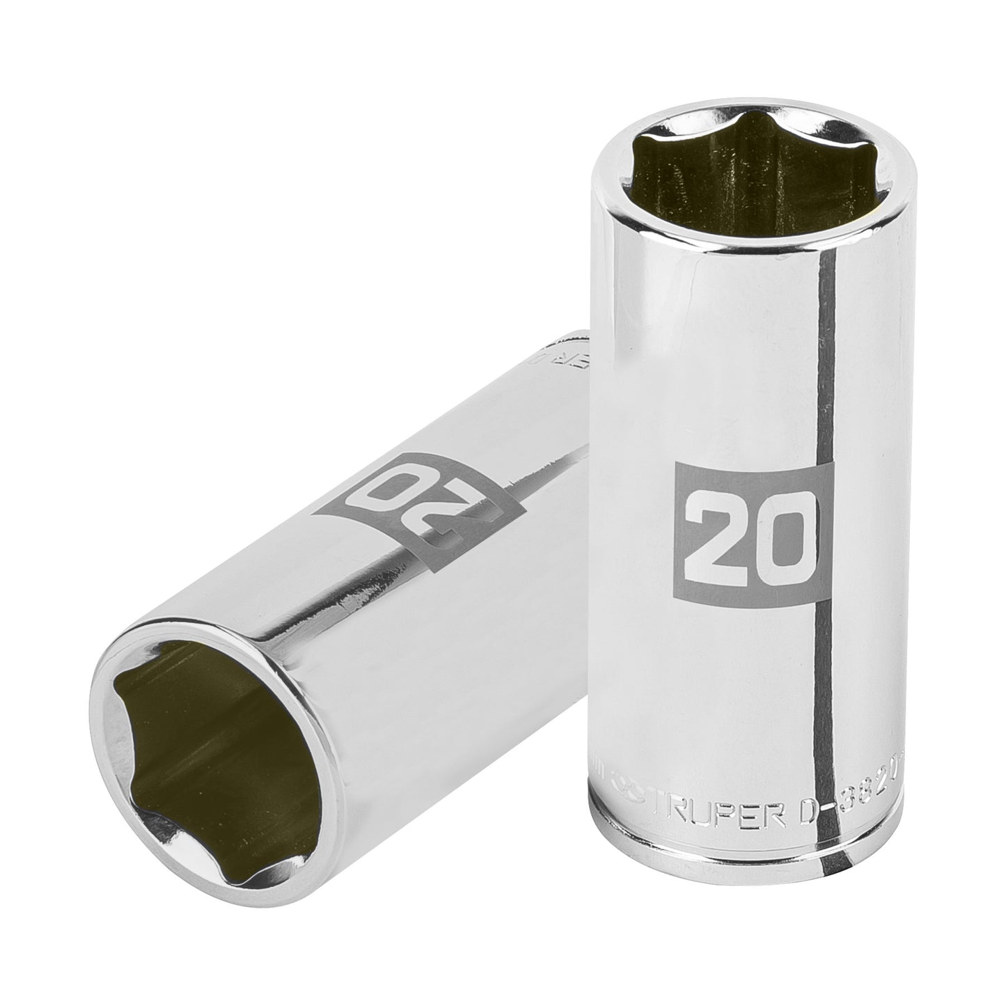 D-3820-HM-L Dado largo de 6 puntas, cuadro 3/8' de 20 mm"