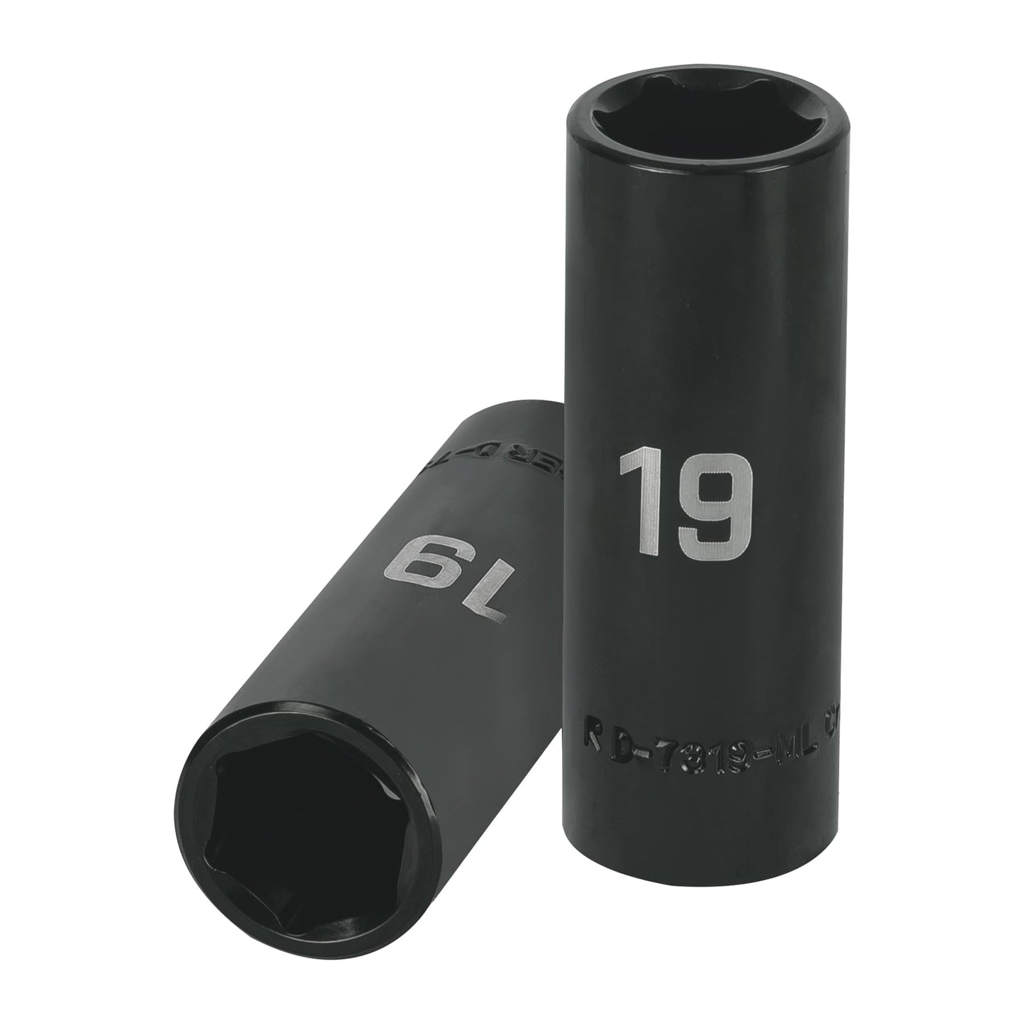 D-7319-ML Dado de impacto, largo, 6 puntas, cuadro 1/2" de 19mm