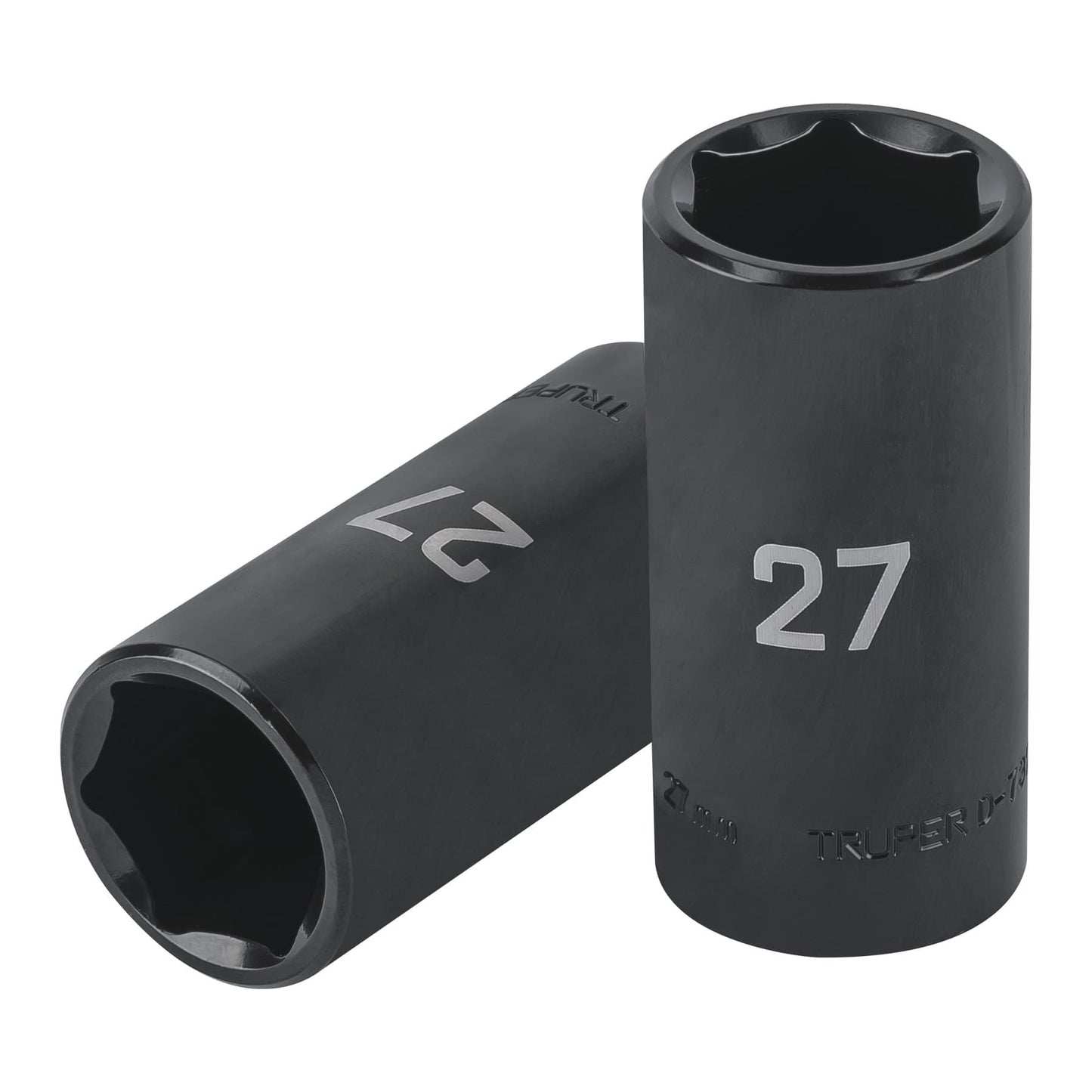 D-7327-ML Dado largo de impacto de 27mm, 6 puntas, cuadro 1/2'"
