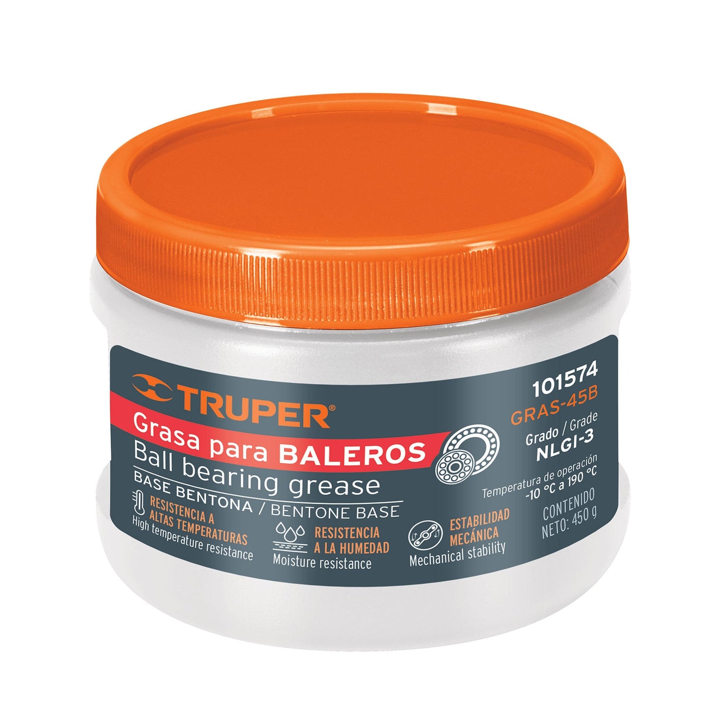 GRAS-45B Grasa de bentona para baleros 450 g