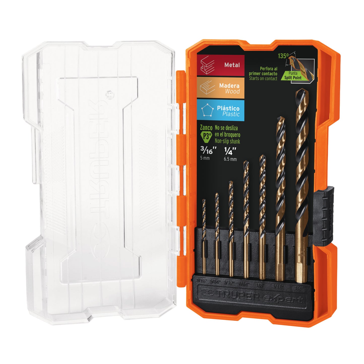 JBAV-7 Juego de sroca de acero de alta velocidad, 7 piezas