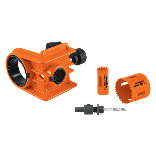 KITB-4X Juego bimetálico para instalar cerraduras, Truper Expert"