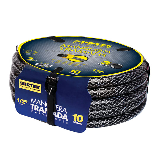Manguera trama cp gris 1/2"15m