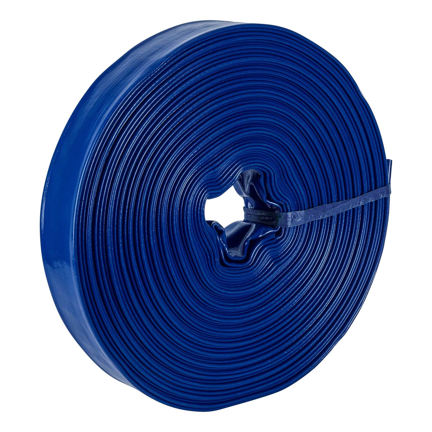 M25D Manguera plana p/descarga de agua, PVC flexible, 2' x 50 m"