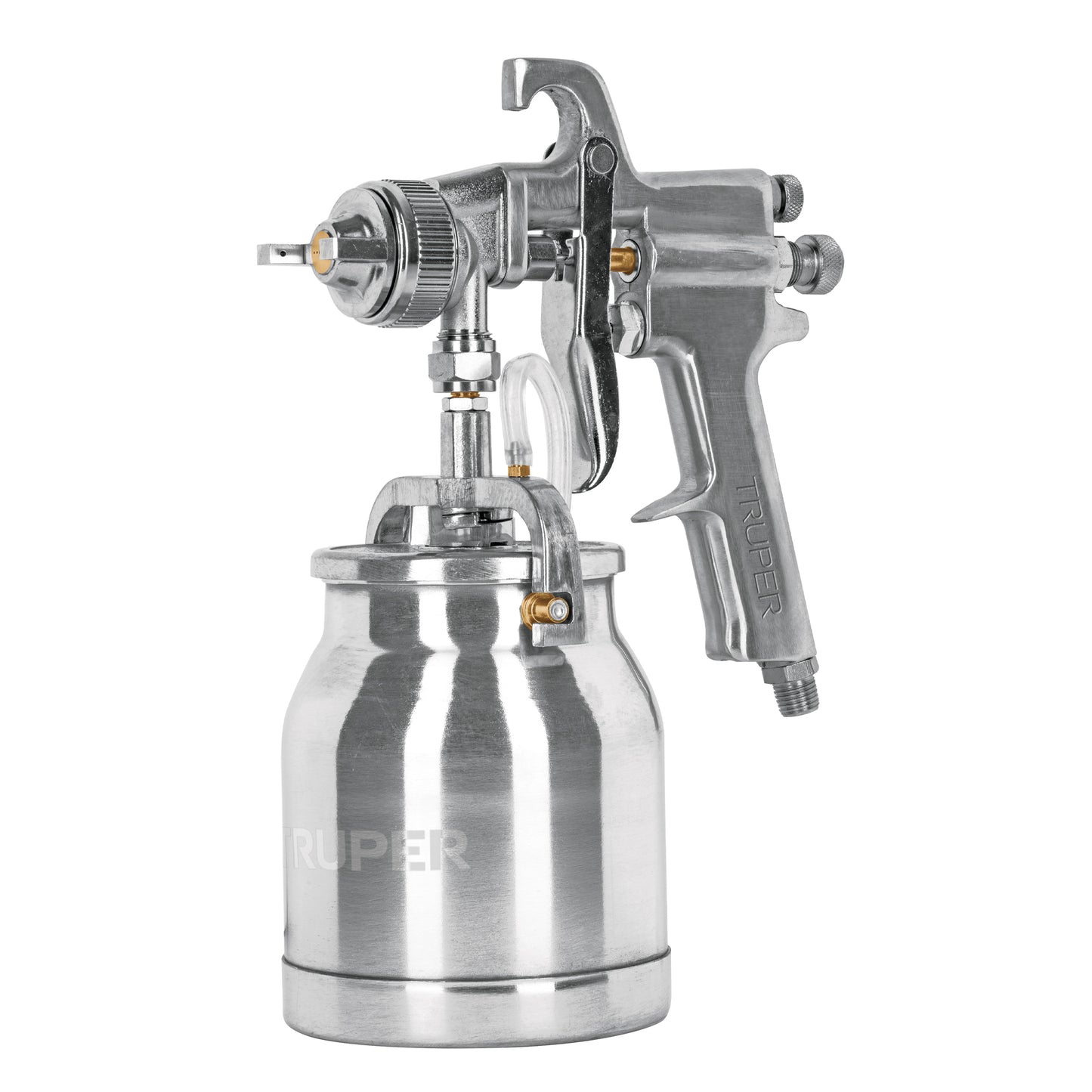 PIPI-310 Pistola p/pintar succión HVHP, vaso alum, 1.8mm, 2 perillas