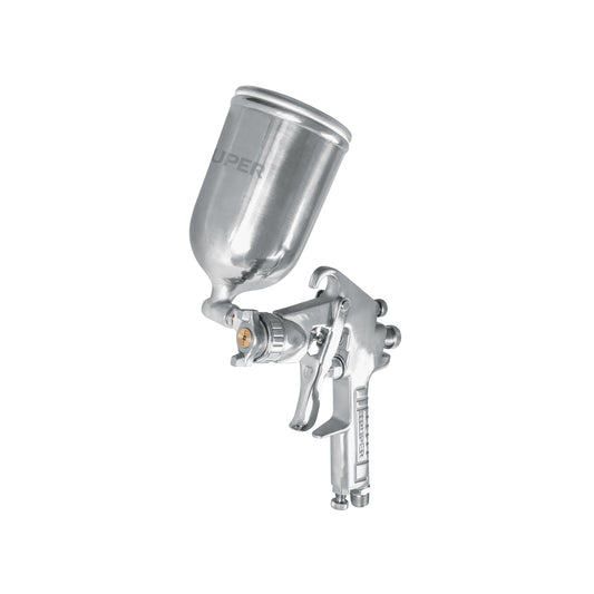 PIPI-420 Pistola p/pintar gravedad LVMP,vaso aluminio, boquilla 1.4mm