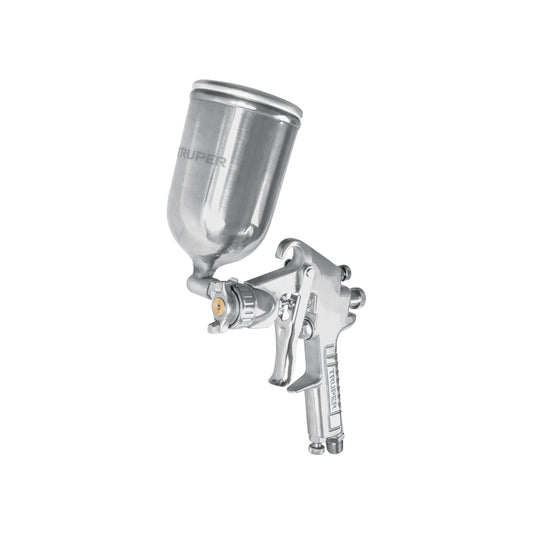 PIPI-421 Pistola p/pintar gravedad LVMP,vaso aluminio, boquilla 1.7mm