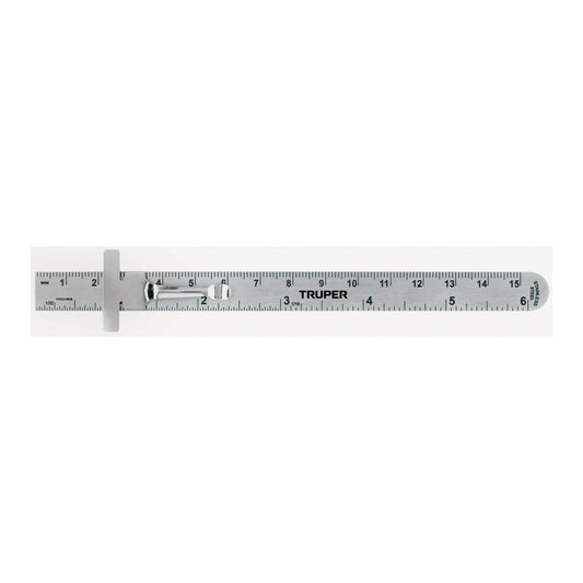 RGL-15B Regla de acero inoxidable de bolsillo, 15 cm"