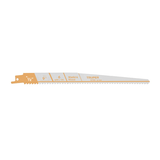 SE-96M Segueta sierra sable, 9', 6 DPP, cónica para madera, 2 pzas"