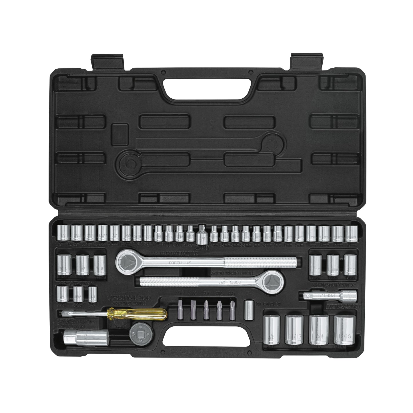 SET-51 Set de herramientas para mecánica, 51 piezas, Pretul