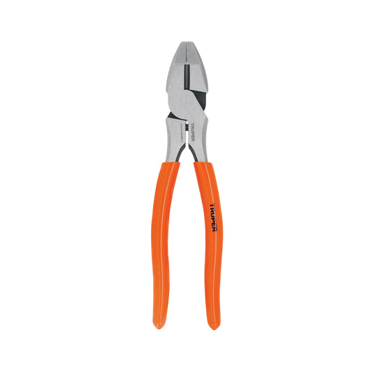 T210-8 Pinza profesional p/electricista 8', alta palanca, mango PVC"