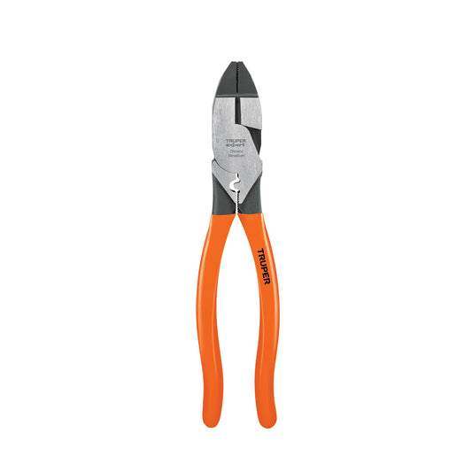 T210-9X Pinza p/electricista 9' c/ponchadora de terminales, Expert"