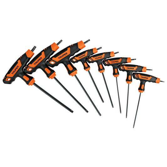 TORX-8TLX Juego de 8 llaves torx mango T, T9-T40"