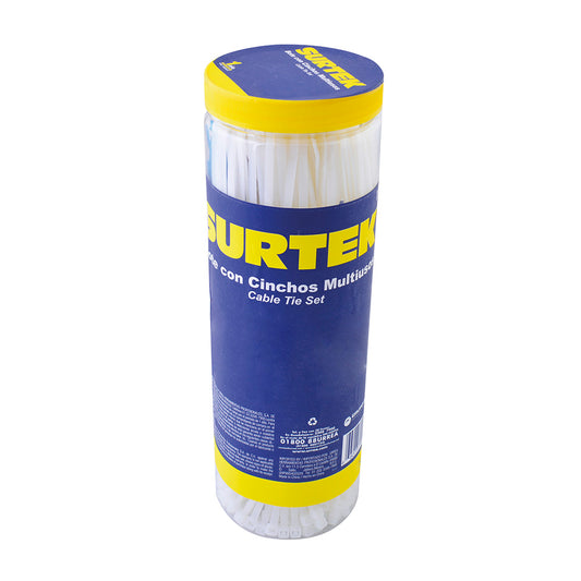 Cinchos plast en bote 800pz
