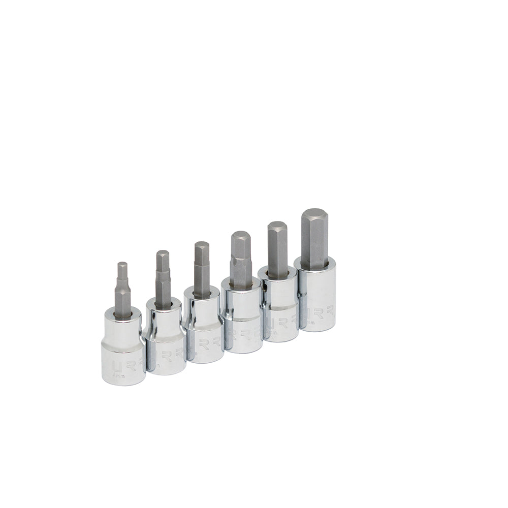 Jgo dados hex 3/8" mm 6pz