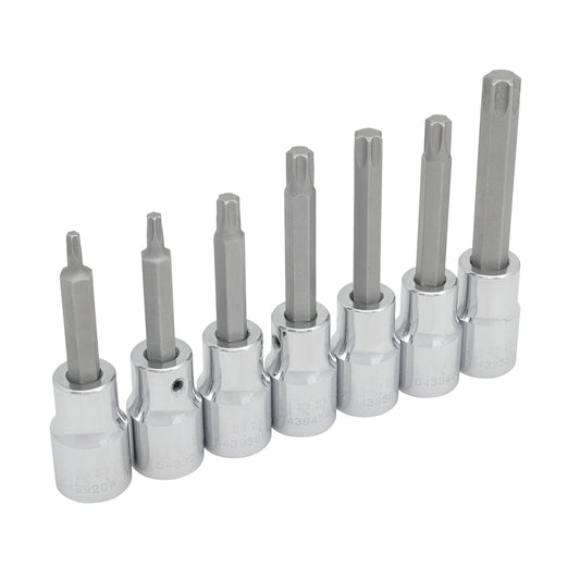 Jgo dados torx 1/2" 7pz