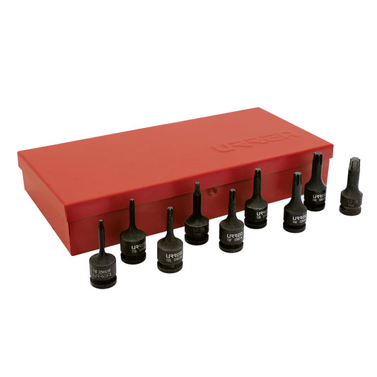 Jgo dados imp pta torx3/8"10pz