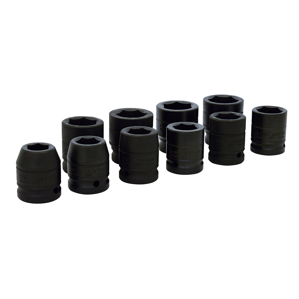 Jgo dados imp 3/4" 6pt pg 10pz
