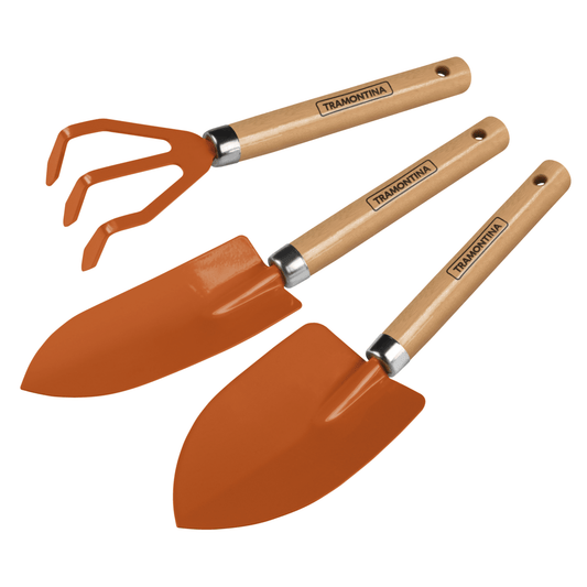 Kit Para Jardín 3 piezas Mango Madera