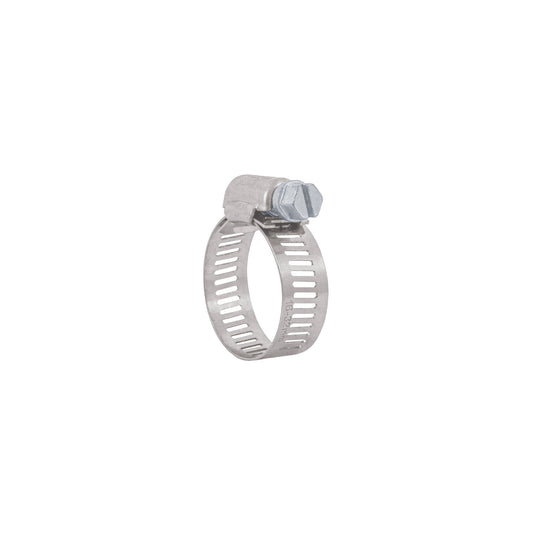 AB-12 Abrazadera reforzada, acero inox #12, 5/8"-1-1/4", 10 pzas