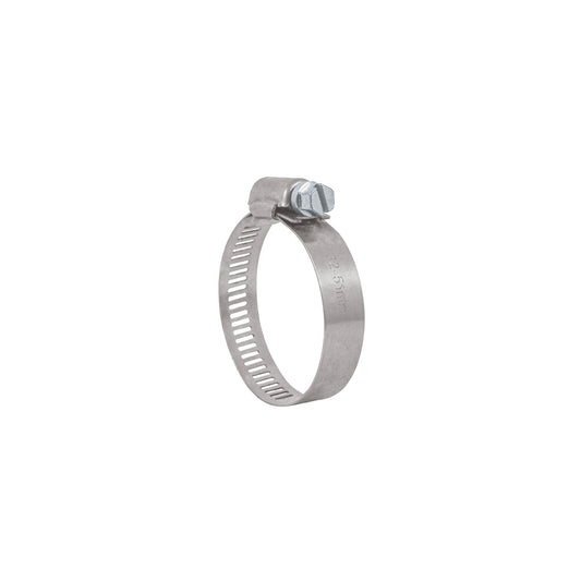 AB-24 Abrazadera reforzada, acero inox #24, 1-1/4"-2", 10 pzas