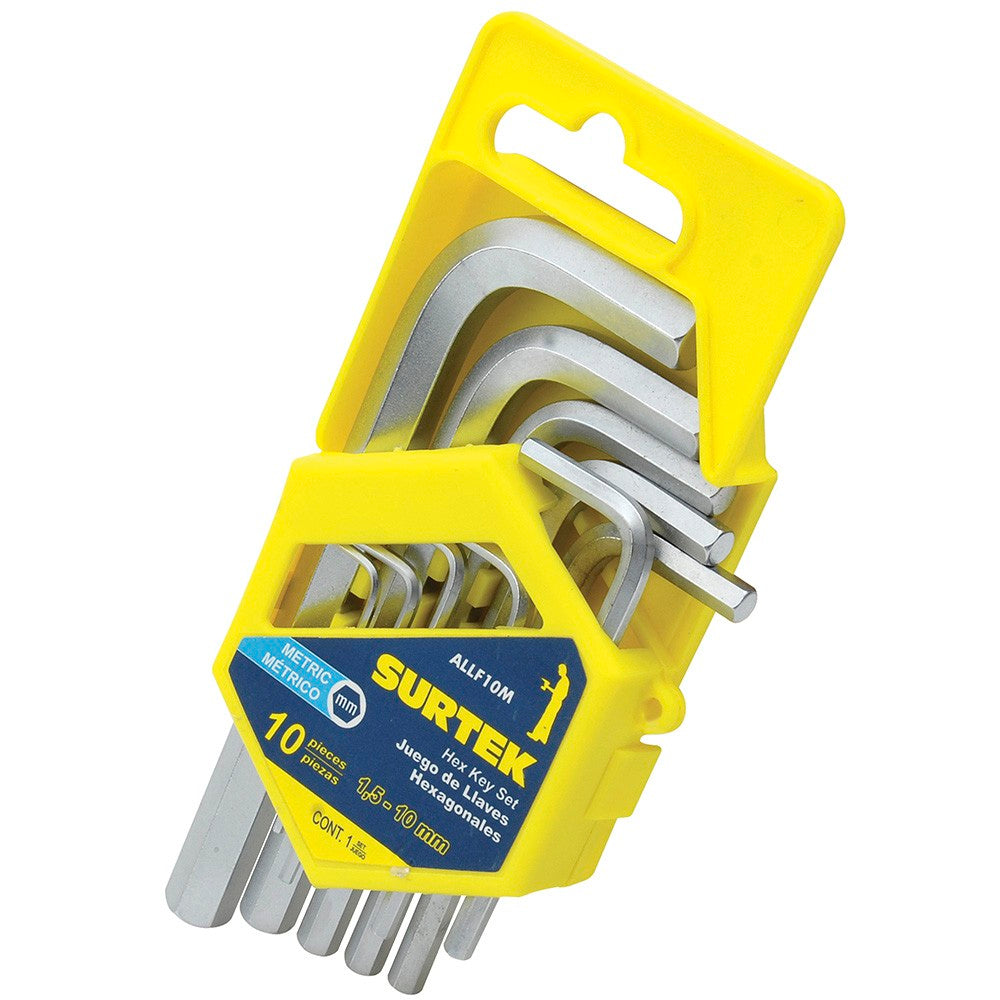 Jgo llaves hex L mm 10pz rack