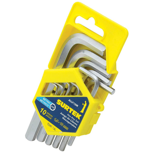 Jgo llaves hex L mm 10pz rack