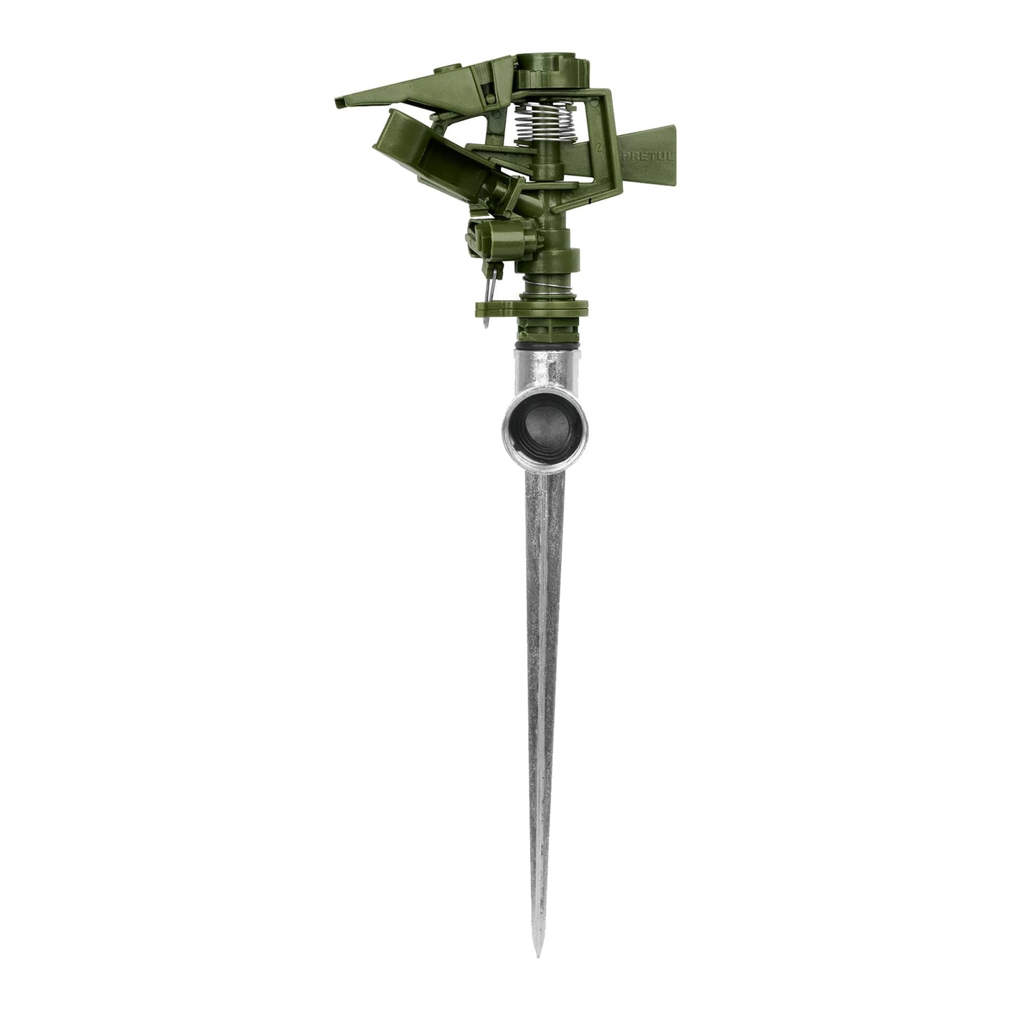 ASVE-11 Aspersor verde, plástico, estaca de 11', pretul