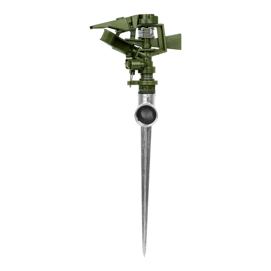 ASVE-11 Aspersor verde, plástico, estaca de 11', pretul