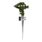 ASVE-11X Aspersor verde, plástico, dos vías, estaca de zinc de 11'