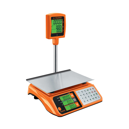 BASE-40T Báscula electrónica multifunciones con torreta, 40 kg"
