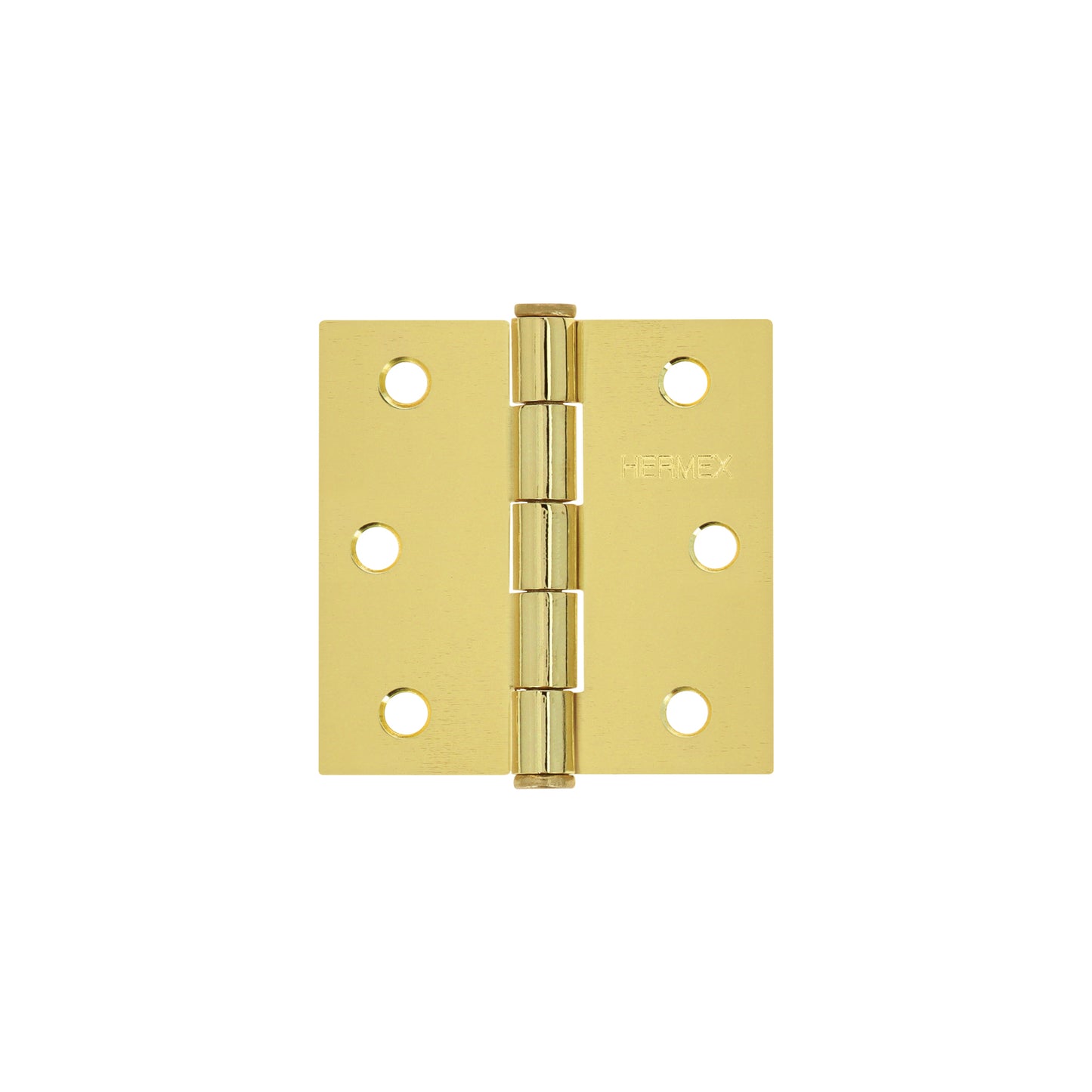 BC-251P Bisagra cuadrada, 2-1/2', acero latonado, cabeza plana