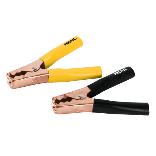 CAIMAN-P Caimanes para cables para iniciar, 2 piezas, Pretul