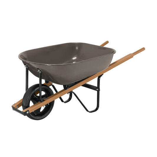 CAP-5WFFG Carretilla 5.5 ft3, mgos/madera 1-1/2", rueda antipinchazo, Pretul