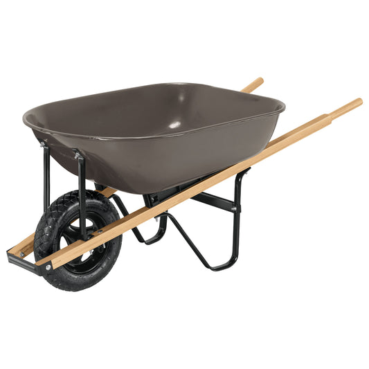 CAP-5WNDG Carretilla 5.5 ft3, mgos/madera 1-1/2", rueda neumática reforzada, Pretul