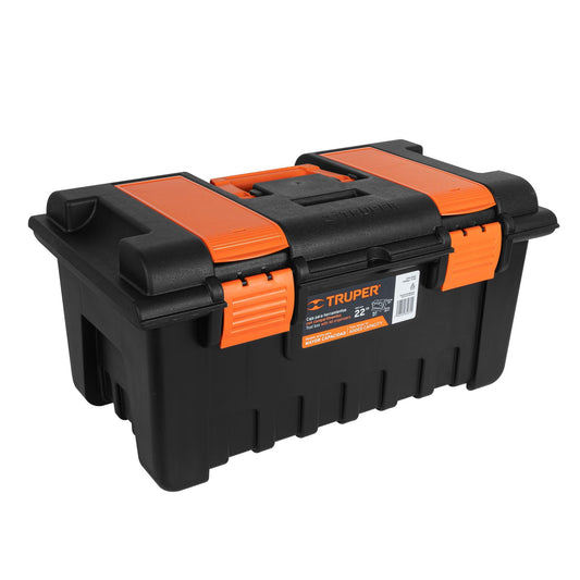 CHA-22NC Caja plástica 22' con compartimentos, naranja