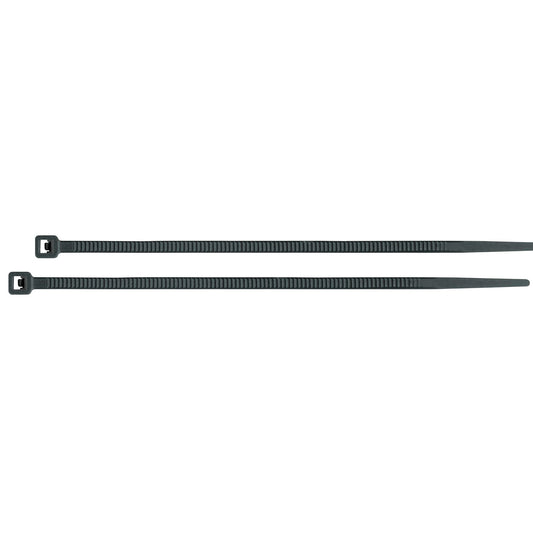CIN-5060N Amarre plástico, 50 lb, 60 cm, negro, bolsa con 25 piezas
