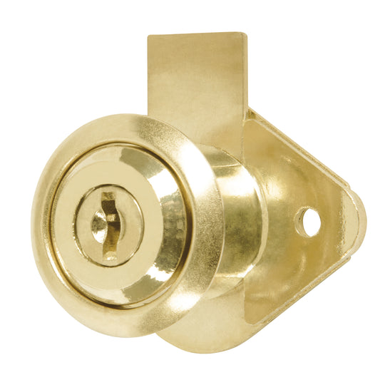 CM-21L-P Cerradura para mueble, modelo 21, latón, Hermex