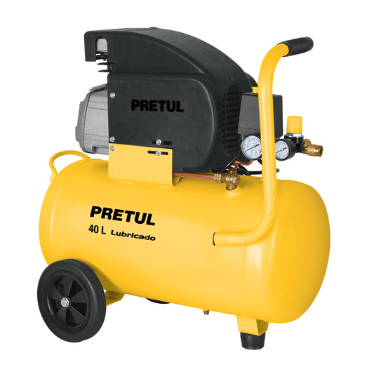 COMP-40LP Compresor, 40 L, 3 HP (potencia máxima ), 127 V, Pretul"